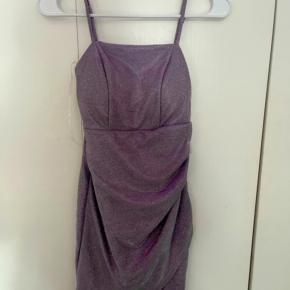 Purple formal short dress